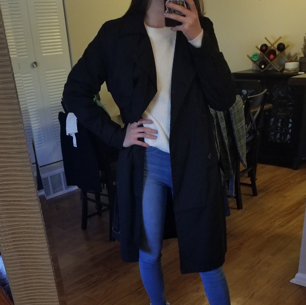 ⬇️ NWOT a new day black rain coat - Picture 2 of 8